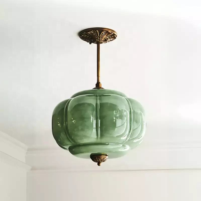 Office Technician - Eloise scallop milk glass pendant lamp
