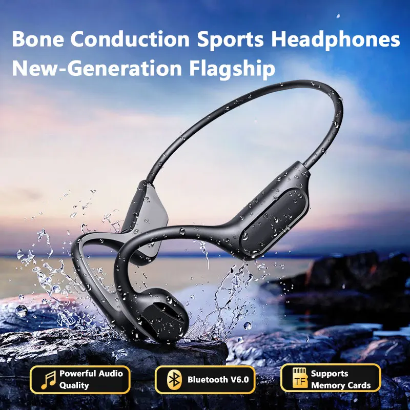 Office Tech Essentials - NEW IPX8 Sports Bone Conduction Bluetooth