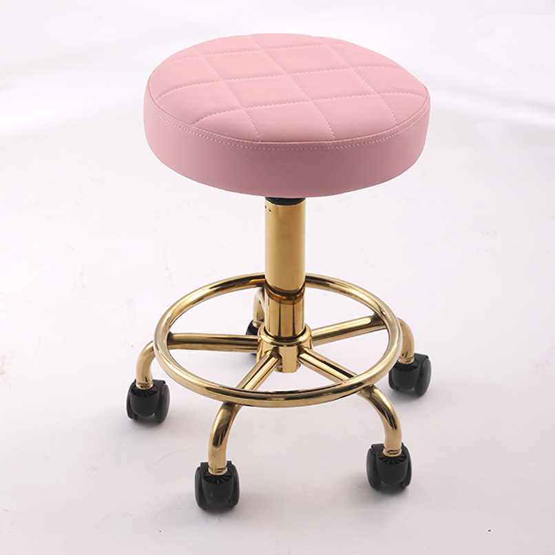 Office Technician - Pink Gold Lightweight Technician Stool Comfortable