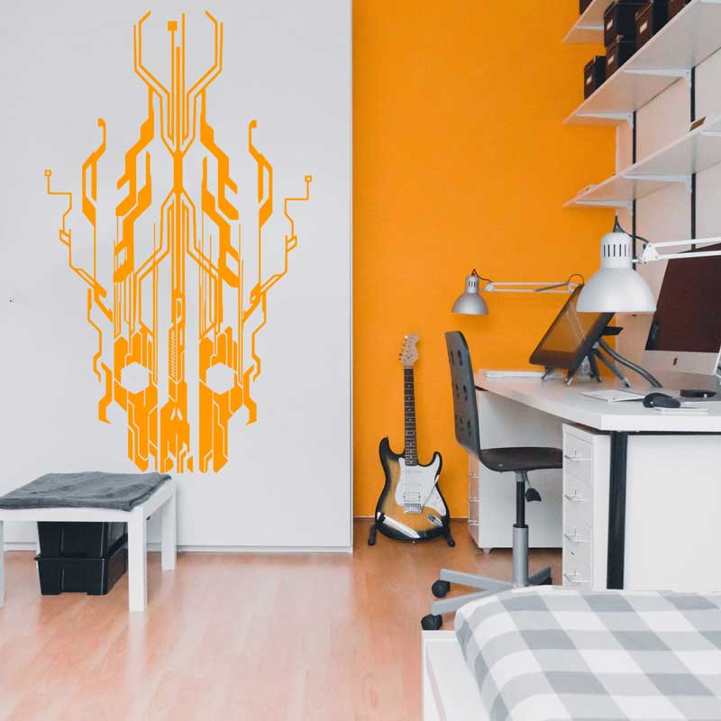 Chip Circuit Tech Skull Vinyl  - огляд і ціна Office Tech Furniture