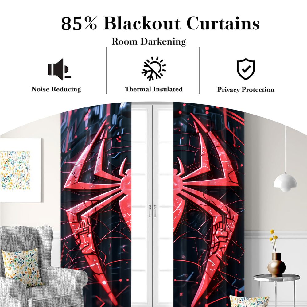 Spider Print Curtains Futurist - огляд і ціна Tech Office Youtube
