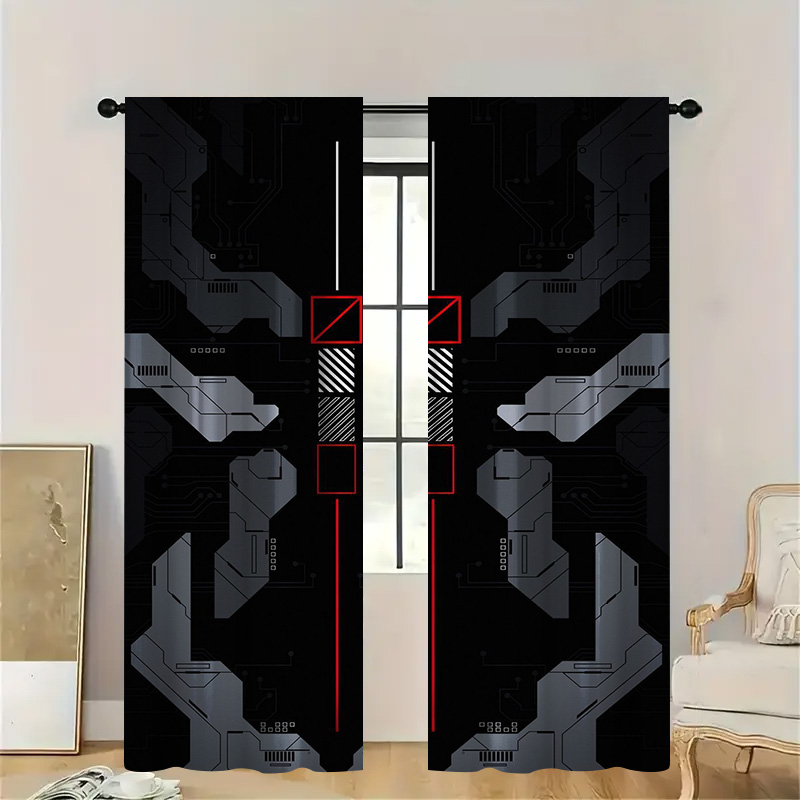 2pcs Mecha Tech Curtains with  - огляд і ціна Tech Office Youtube