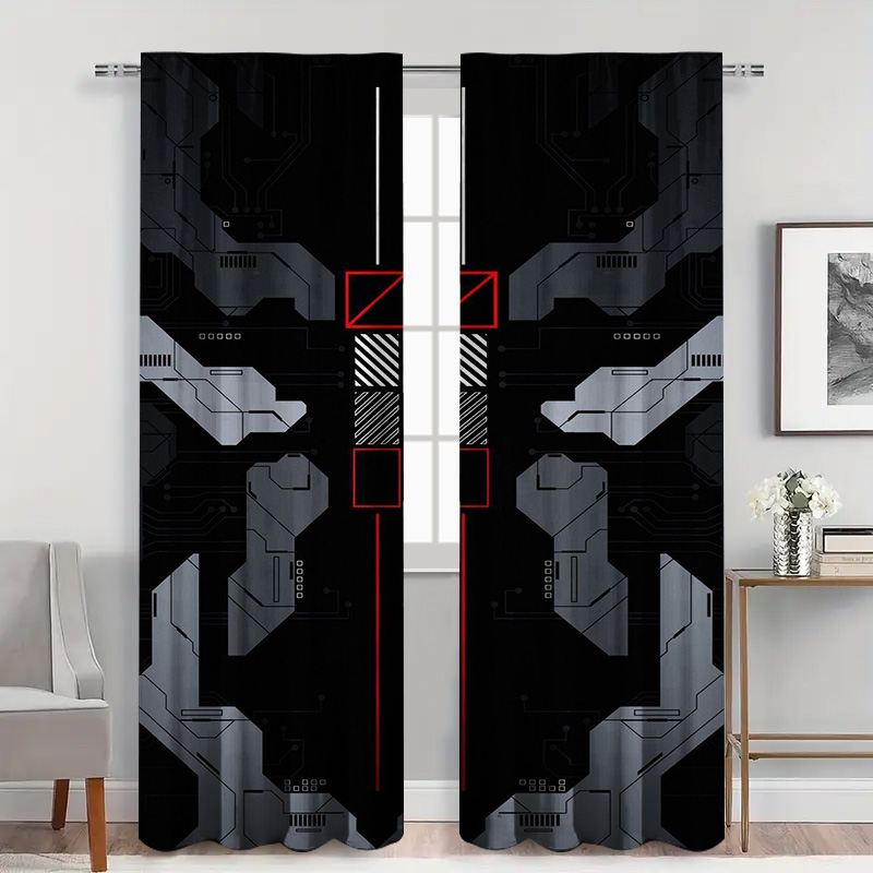 2pcs Mecha Tech Curtains with  - огляд і ціна Tech Office Youtube