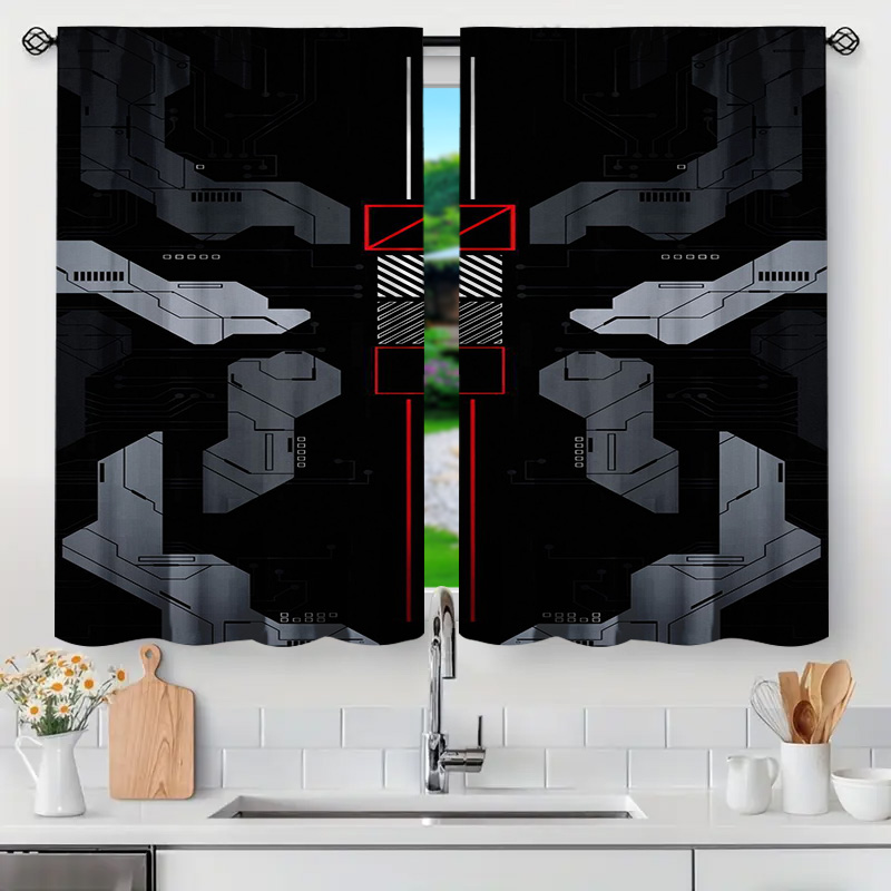 2pcs Mecha Tech Curtains with  - огляд і ціна Tech Office Youtube