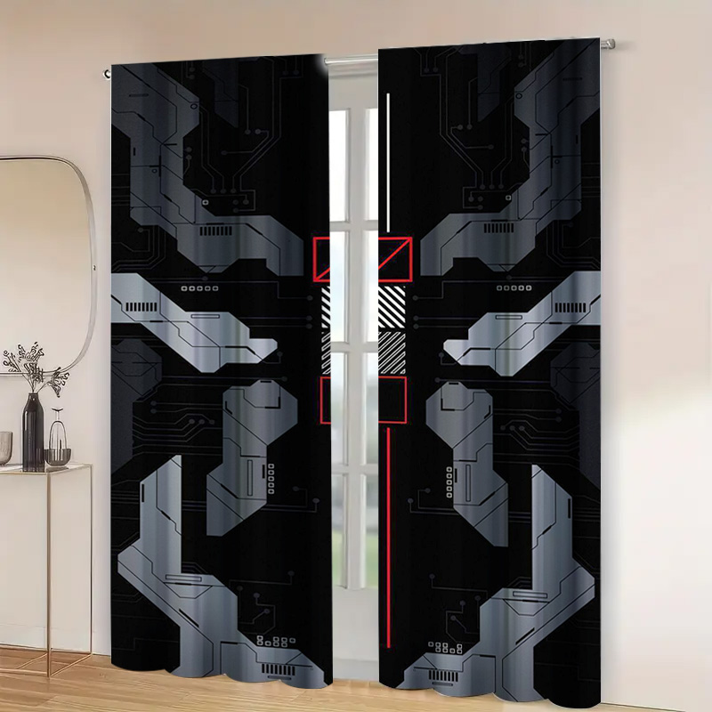 2pcs Mecha Tech Curtains with  - огляд і ціна Tech Office Youtube