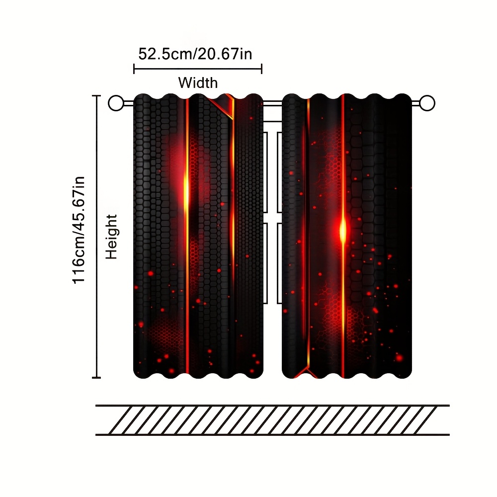 2pcs Lava Curtains Black Red C - огляд і ціна Tech Office Youtube