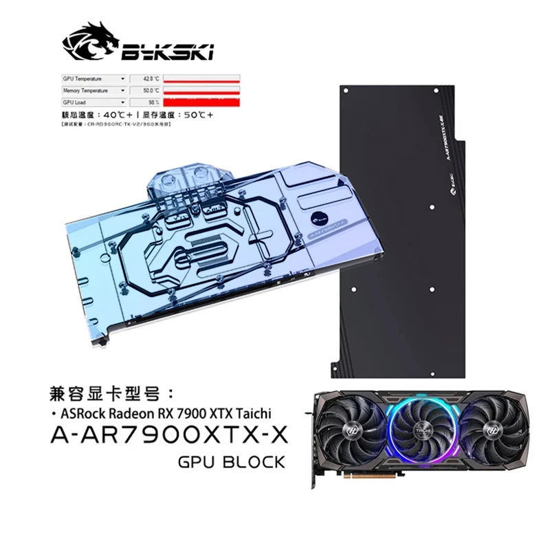 Bykski Water Block Use for ASR - огляд і ціна Amd Vga Rx 7900 Xtx