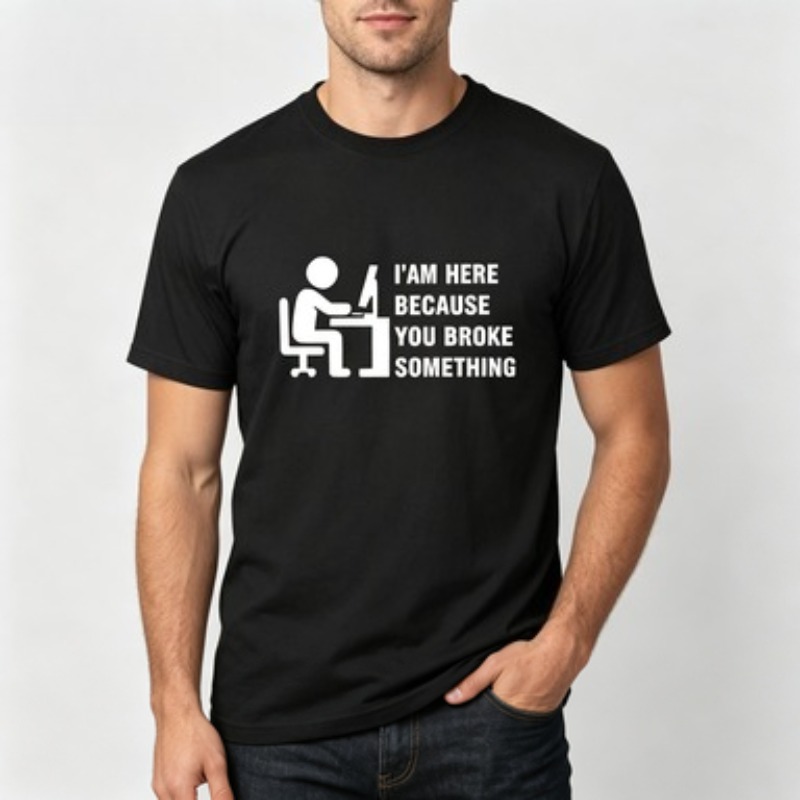 Soft Cotton Men T-shirt Tech S - огляд і ціна Tech Office Wear Men