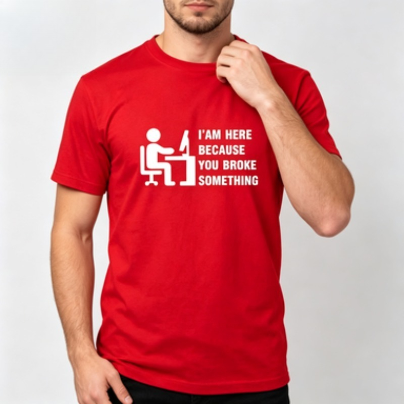 Soft Cotton Men T-shirt Tech S - огляд і ціна Tech Office Wear Men