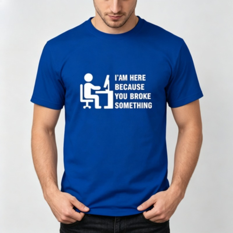 Soft Cotton Men T-shirt Tech S - огляд і ціна Tech Office Wear Men