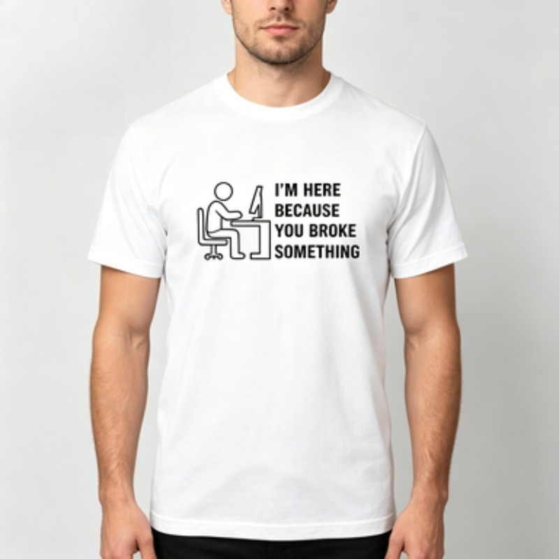 Soft Cotton Men T-shirt Tech S - огляд і ціна Tech Office Wear Men