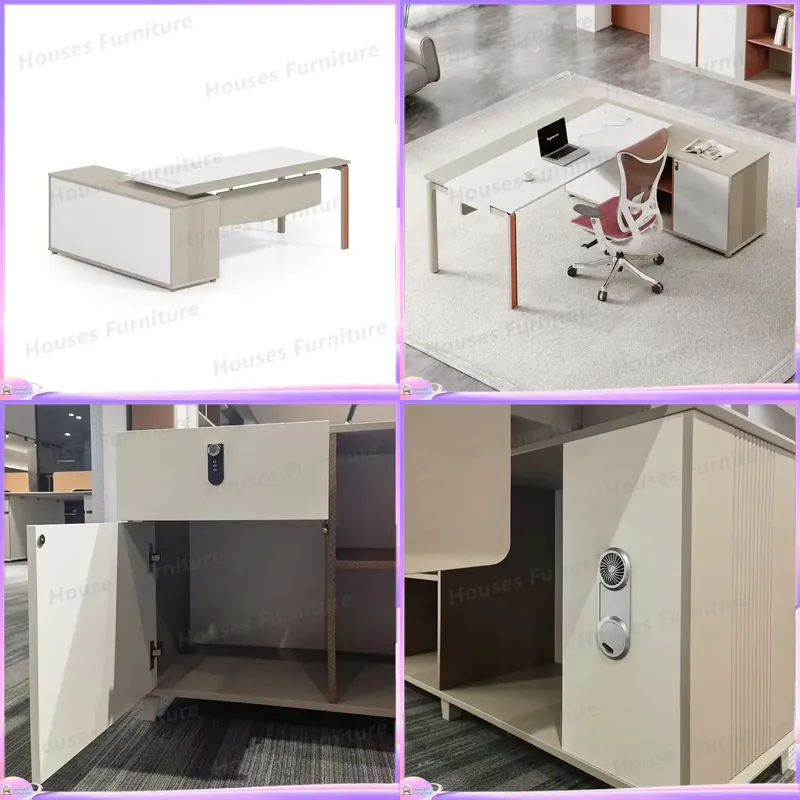 L Shaped Executive Desk Modern - огляд і ціна Office Tech Furniture