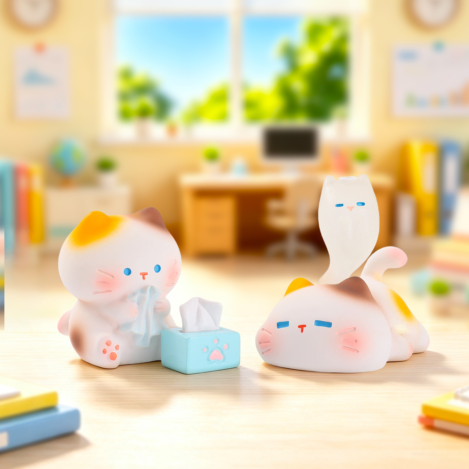 Working Kitten Resin Blind Box - огляд і ціна Office Technician