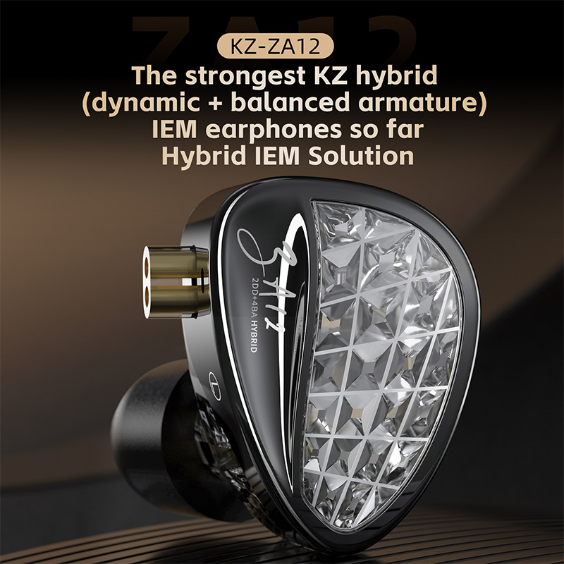 KZ ZA12 2DD+4BA Hybrid IEM Hea - огляд і ціна Office Tech Essentials